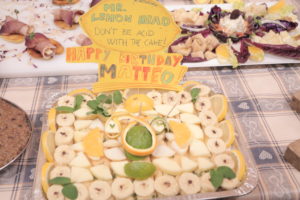 most delicious plate - 3rd place: "Mr Lemon Head" - a fruity dessert with orange and lime juice, fresh mint and robiola cheese.